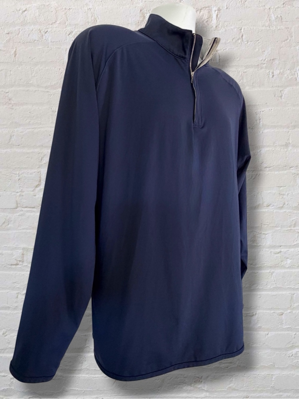 Peter Millar Crown Crafted Stealth Performance Quarter Zip Navy XL - Picture 2 of 14